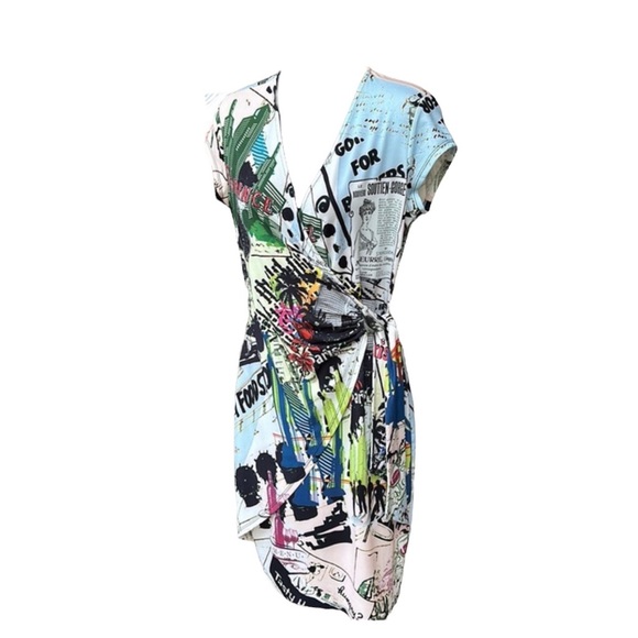 ETOILE DU MONDE faux wrap dress in size 1, never worn - Picture 2 of 14